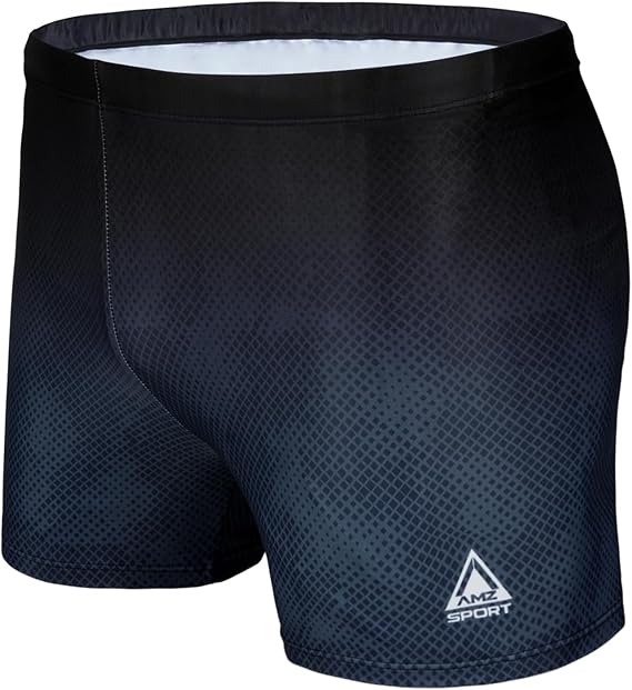 AMZSPORT Swimming Trunks Men, Quick Dry Swim Shorts Beach Board Swimwear