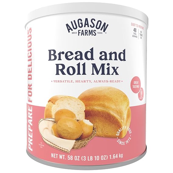 Augason Farms Bread and Roll Mix Can