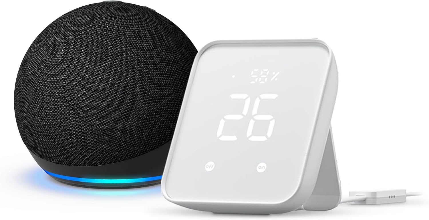 Echo Dot 5th Generation Charcoal + SwitchBot Smart Remote Control Hub 2
