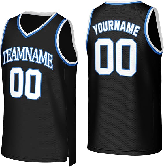 Custom Basketball Jersey for Men Women Kids Youth, Personalized Printed Team Name Number Logo Mesh Basketball Shirt