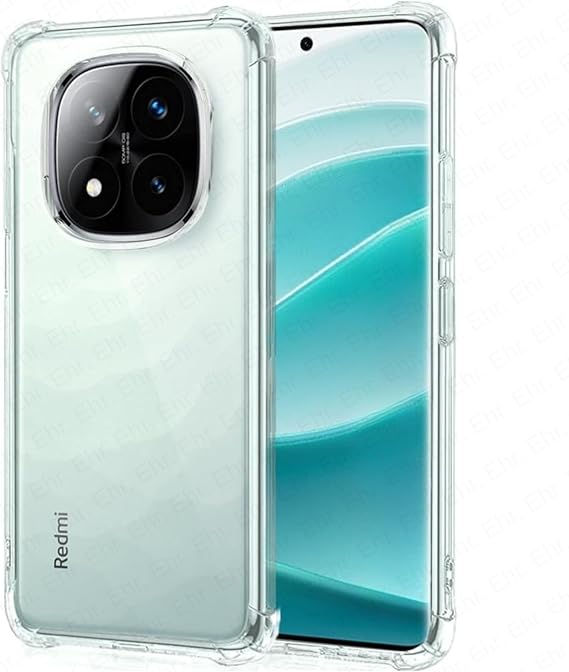 Ehr. Xiaomi Redmi Note 14 Pro Plus ile Uyumlu Darbe Önleyici Sararmaya Dayanıklı Airbag Korumalı Ultra Slim TPU Şeffaf Silikon Kılıf