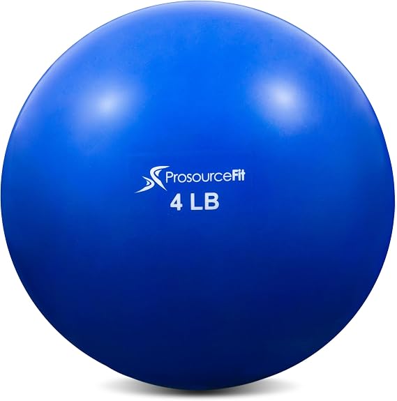 Prosource Fit Toning Ball 0.9kg/1.4kg/1.8kg/2.3kg Pilates Yoga Strength Training Rehabilitation Exercise Ball