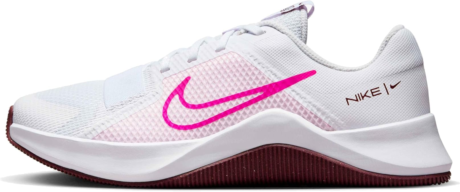 Nike MC Trainer 2 Womens Workout Shoes (DM0824-105, White/Pink Foam/Dark Team Red/Fierce Pink) Size 11.5