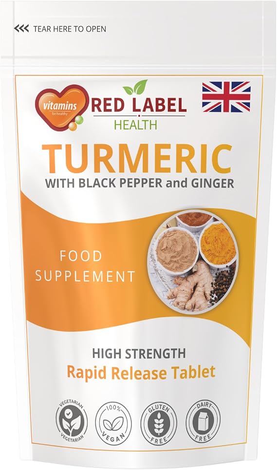 Turmeric 365 Tablets with Black Pepper & Ginger 2620mg