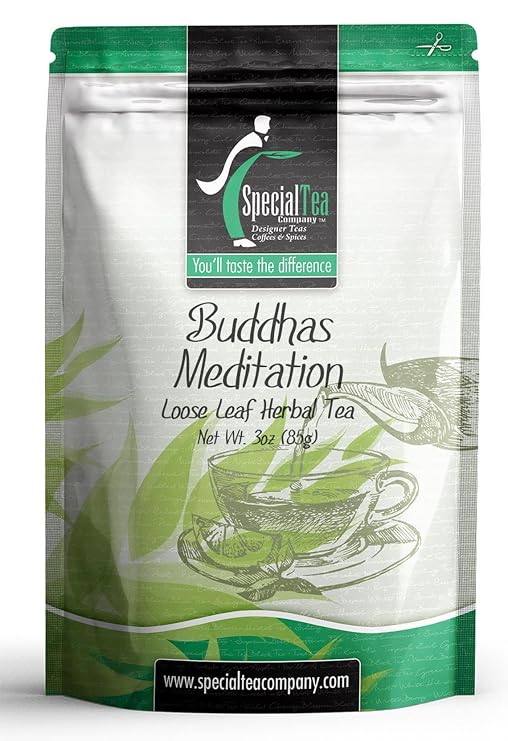 Special Tea Buddhas Meditation Loose Leaf Herbal Tea, 3 Ounce