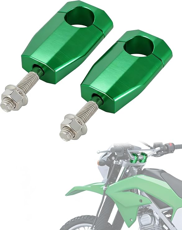 CNC Handlebar Riser for KLX230 with 7/8'' Handle Bar-Green