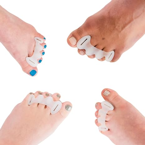 Gait Happens Toe Spacers Realign, Rebalance & Restore Natural Foot Shape & Alignment - For Bunions, Hammer Toes, Plantar Fasciitis, Better Balance (Small)