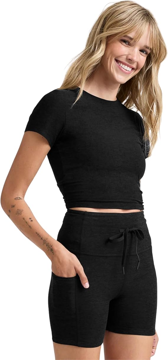 Beyond Yoga Women's Featherweight Cropped Tee