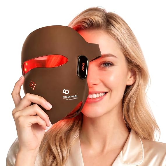 JOVS 4D Laser Therapy Mask for Face, LED Red Light Therapy Face Mask with 4 Wavelengths for Deep Anti-Aging, Precision Anti-Wrinkle, Skin Firming & Radiant Glow, 6x More Powerful Than LED, Gift