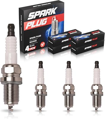 ENA Set of 4 Spark Plug for BKR6E 6962 Compatible with BMW Chevrolet Audi Porsche Volkswagen Volvo Toyota Saturn Saab X5 330xi 325i 325i 328i 525i 530i 9-7x Vue Corolla 1986-2013 L4 4.0L 4.4L