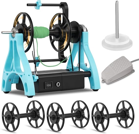 Consfly 800RPM Electric Yarn Spinning Wheel w/Yarn Holder, for DIY & Home