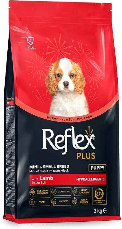 REFLEX PLUS Kuzu Etli Mini ve Küçük Irk Yavru Köpek Maması 3 KG