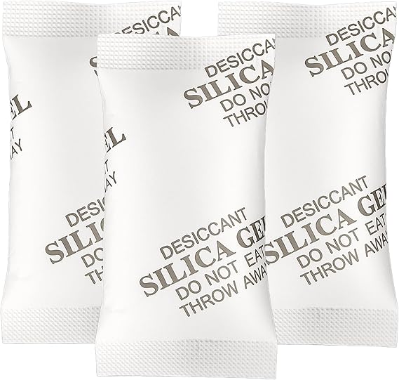 MakMeFre 50Gram(20Packets) Food Grade Silica Gel Moisture Absorber Sachets