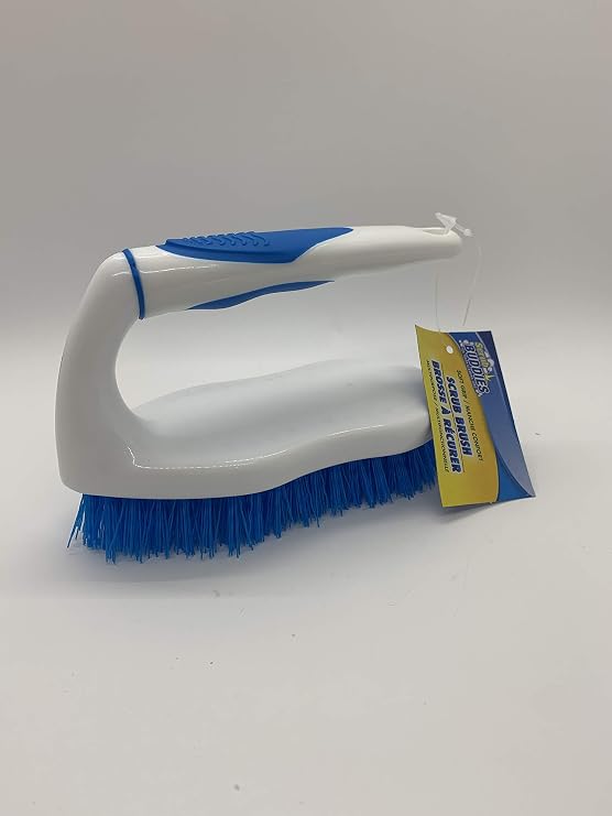 Iron Shape Multi-purpose Scrub Brush - Blue Iron Handle - Floor Brush