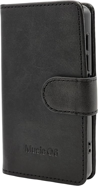 SAMVIX Leather Case for iPlatinum Music Q6 MP3 Player (Black)