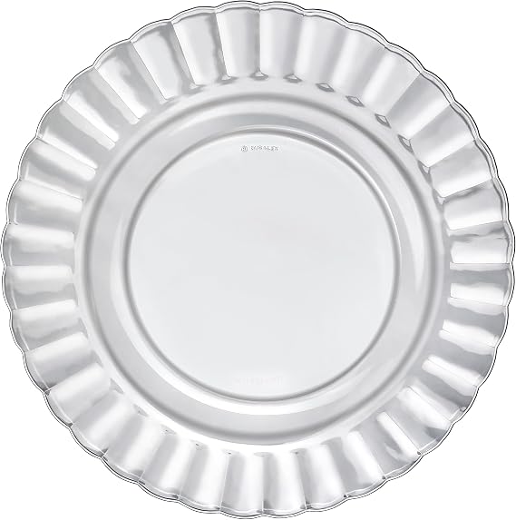 Duralex Made In France Picardie Dinner Plates Set of 6, 10.24" Clear