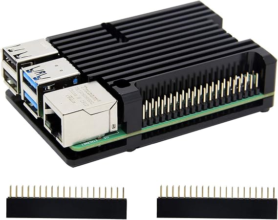 Geekworm P122 Aluminum Alloy Passive Cooling Armor Case for Raspberry Pi 4
