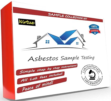 Asbestos Test Kit 1PK (1 Sample-24Hr Turnaround Time)-Includes All Lab Fees - Test Popcorn Ceiling, Tile, Insulation, Adhesive, Mastic, Drywall and Other Materials for Asbestos (24Hr Turnaround) (1)