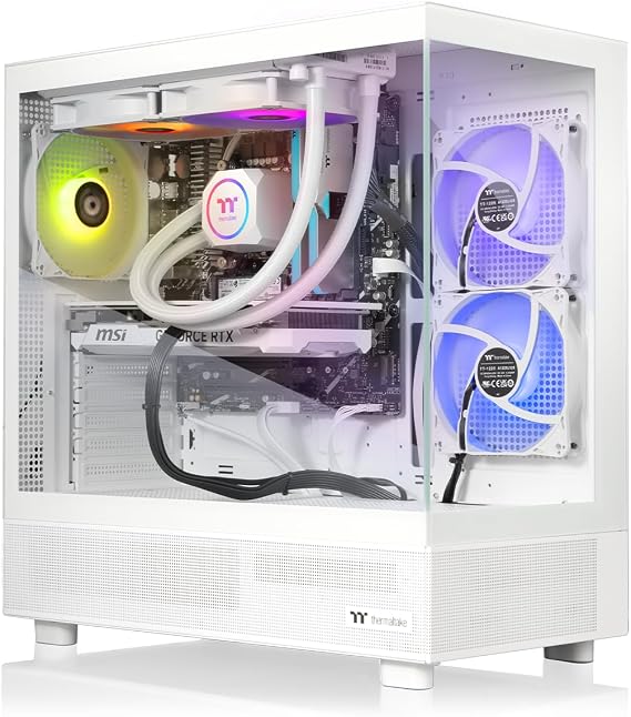 Thermaltake LCGS View 7870TS-270 Gaming Desktop (AMD RyzenTM 7 7800X3D, ToughRam 32GB DDR5 6400MT/s RGB Memory, NVIDIA GeForce RTXTM 5070 Ti, 2TB NVMe M.2, WiFi, Windows 11) V27S-B850-57T-LCS
