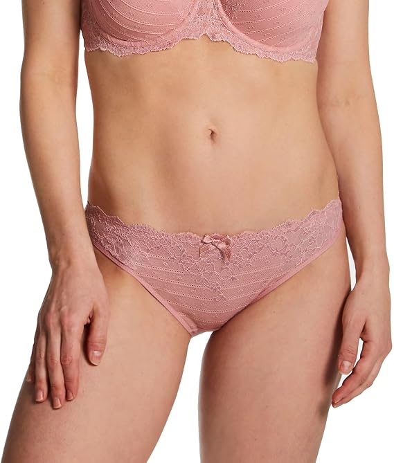 Chantelle Women's Rive Gauche Bikini Brief Panty, 3087, Tomboy Pink, S