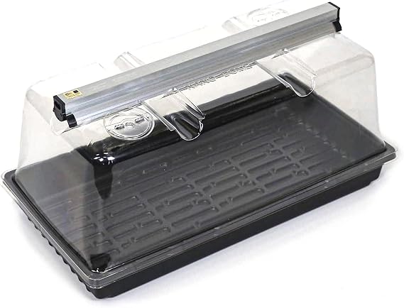 SunBlaster T5HO Mini Greenhouse Kit with NanoDome and Tray, 10 x 20 In