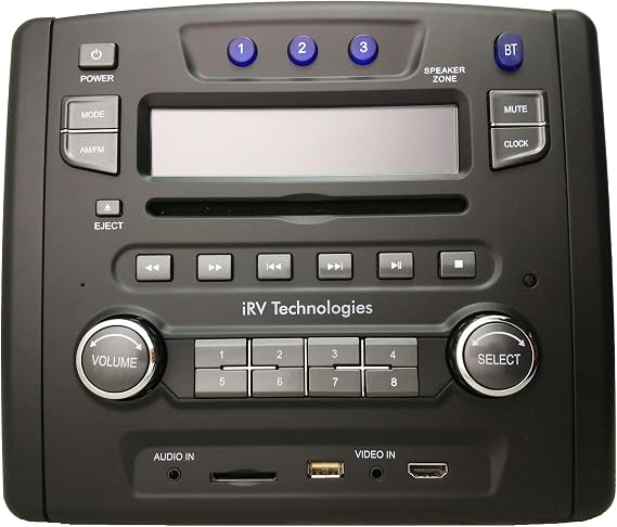 iRV33 3-Zone RV 2.1 Radio Independent Zone 3 DVD/CD Player 7-Speaker Output