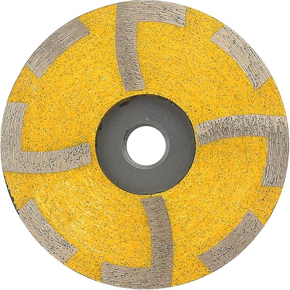YIJING 4" Diamond Resin Filled Grinding Wheel Diamond Cup Wheel Medium Grit with Thread 5/8"-11 for Grinding Stone,Concrete