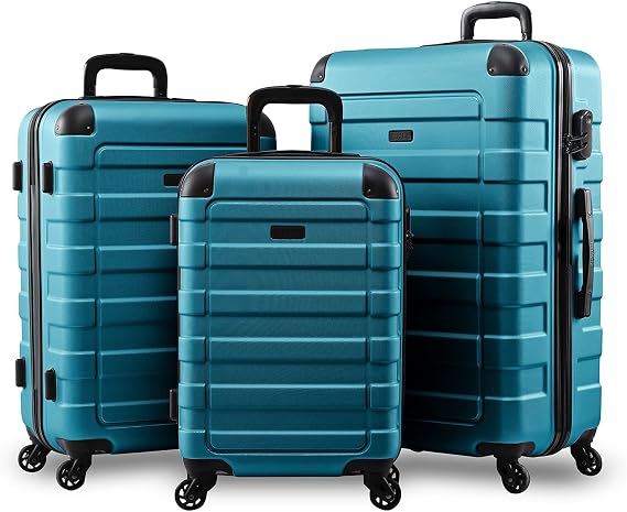 Hipack Prime Hardside 3-Piece Spinner Luggage Set - Turquoise