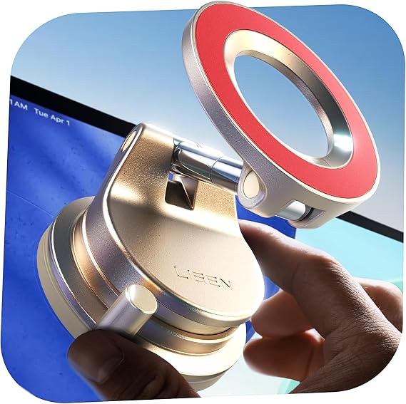 LISEN for MagSafe Car Mount, 360 Adjustable Vacuum Magnetic Phone Holders for Your Car, for iPhone 17 Pro Max 16 15 14 13 12 Plus Air for All Smartphones