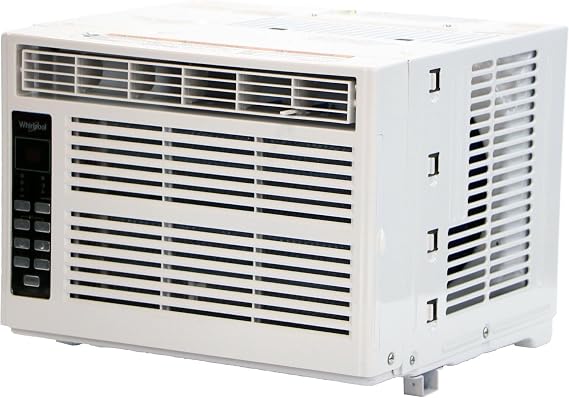Whirlpool 6,000 BTU Window Air Conditioner with Dehumidifier, Timer, White