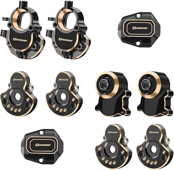 Brass Upgrade Kit for Redcat Ascent-18, Knuckles & Diff Covers