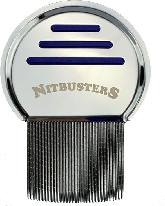 Infinity Stainless Steel Metal Headlice Nit Removal Comb with Spiral Grooves