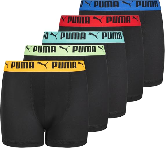 PUMA Boy's 5 Pack Performance Boxer Briefs Boxer Briefs