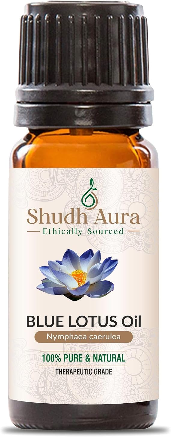 Blue Lotus Essential Oil | 100% Pure, Natural & Undiluted | Premium Grade Oils for Aromatherapy, Diffuser & DIY (5ML)