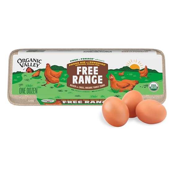 Organic Valley, Organic Free-Range Extra Large Brown Eggs - 1 Dozen (12 ct)