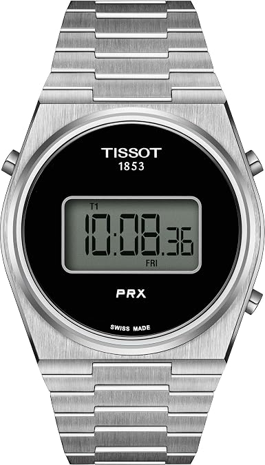 Tissot PRX Digital, Swiss Quartz, 39.5 mm, Silver Dial, Men's Watch