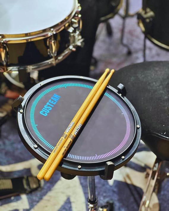 12'' Drum Practice Pad with 7A Drrumsticks