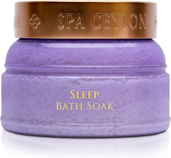 Spa Ceylon SLEEP Bath Soak | Sleep Blend with Lavender, Patchouli & Ylang Ylang | Naturals Therapy for Relaxation & Wellness | 200g
