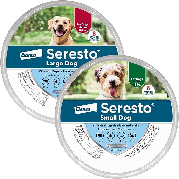 Seresto Flea Tick Collar 1 Large Dog + 1 Small Dog