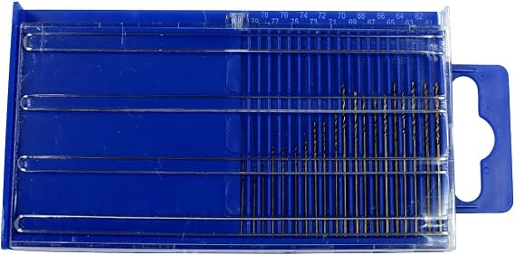 HTS 113M2 20 Pc Micro Titanium Drill Bits Index 61-80