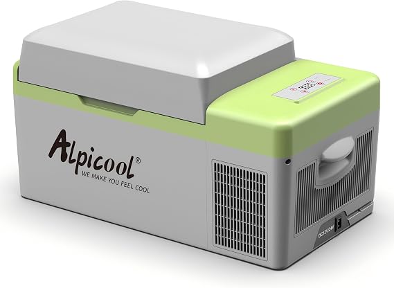 Alpicool Y20T 20L Compressor Car Fridge Freezer, Portable DC 12v Camping Refrigerator [Energy Class B]