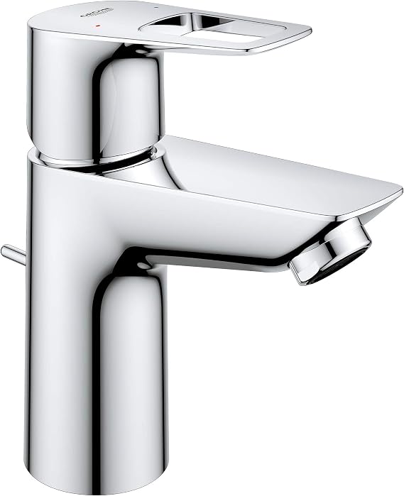 GROHE 23084001 Bauloop, Single Hole Single-Handle S-Size Bathroom Faucet 1.2 GPM, Chrome