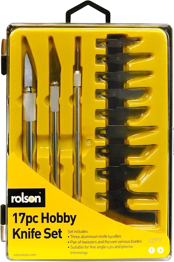 Rolson 62917 17 pc Hobby Knife Set