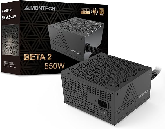 MONTECH BETA 2 550W ATX 3.1 80 Plus Bronze Non-Modular Power Supply