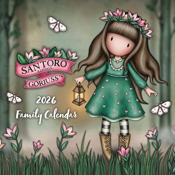 Carousel Calendars 2026 Gorjuss Planner Wall Calendar, 12-Month Monthly Wall Calendar, Full-Color Gorjuss Art & Illustrations, Stapled Binding, 12 x 12