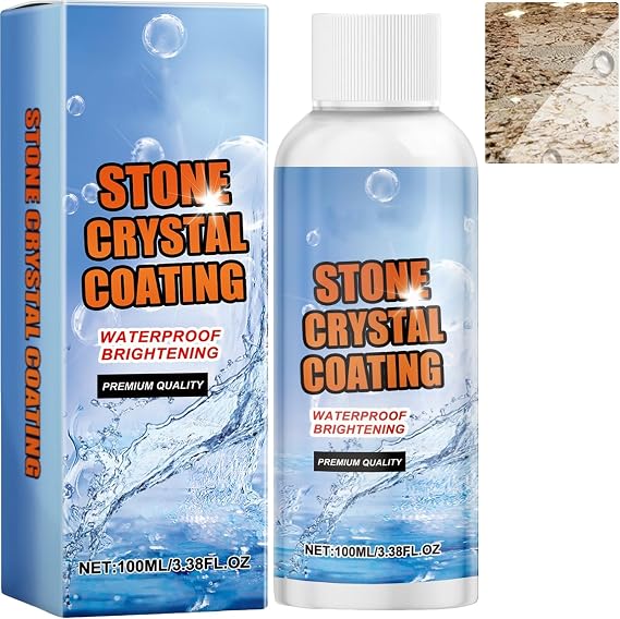 Stone Brighten Plating Agent - Marble, Quartz, Granite Cleaner & Polish, Nano Coating for Stain Removal & Surface Brightening (1Pcs)