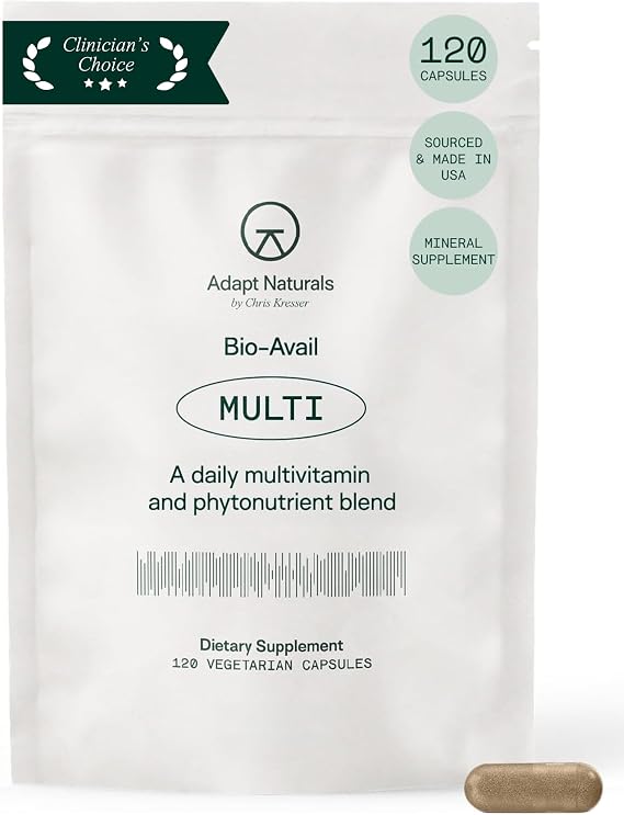Adapt Naturals Multivitamin for Women & Men, Bioavailable & Easy-to-Absorb