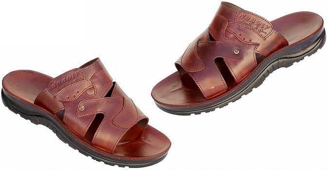 Slippers for Men Sandals Mens Slides Shoes Leather Made in Hebron Palestine