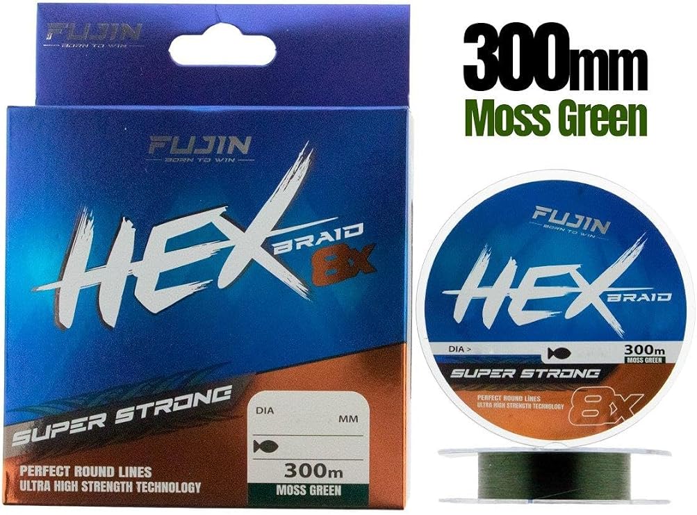 Fujin Hex Braid 8x 300mt Moss Green PE İp Misina