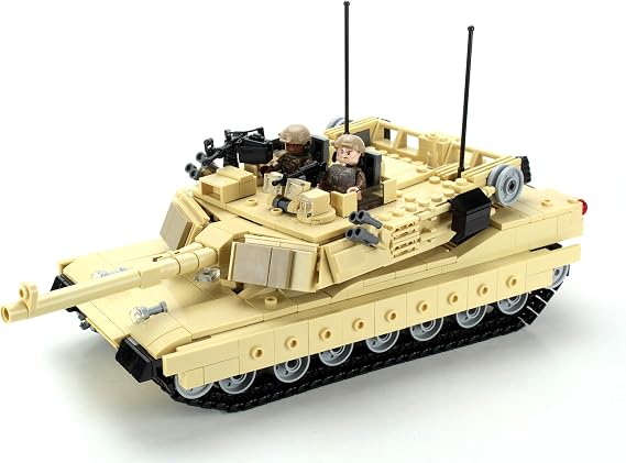 Battle Brick Ultra M1a2 Abrams Main Battle Tank Custom Set - 745 Pieces - Ages 16+
